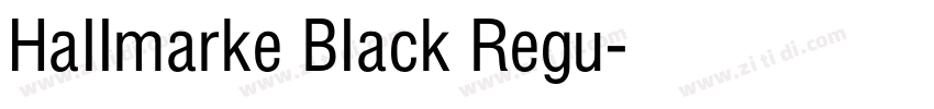Hallmarke Black Regu字体转换